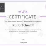 Worldwide Women's Association Certificate